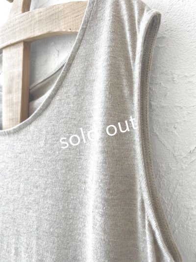 画像4: リネンタンクトップワンピース・ベージュ