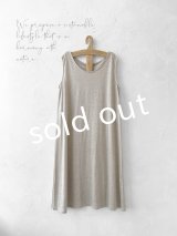 リネンタンクトップワンピース・ベージュ
