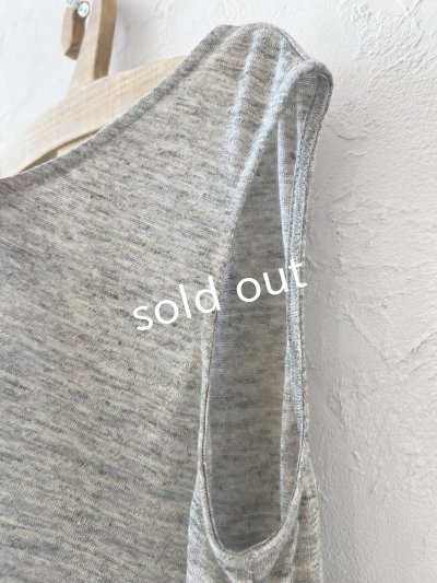 画像3: リネンタンクトップワンピース・杢グレー