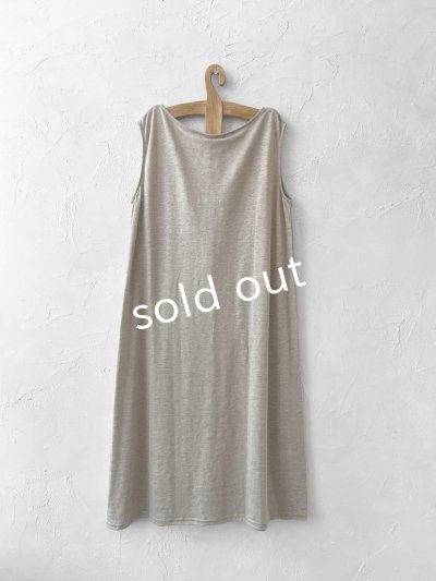 画像5: リネンタンクトップワンピース・ベージュ