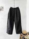 画像2: seasew.／502 ドット6タックパンツ・黒 (2)