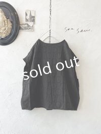 seasew.／301 ドットジャガードプルオーバー・黒