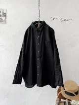 seasew.／324 フレンチリネンシーサイドブラウス・黒