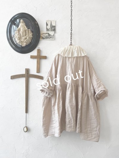 画像6: MARCHE' DE SOEUR／大きなラッフル襟のチュニック・シェルピンクにミルク襟