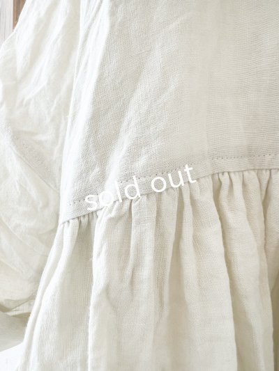 画像6: MARCHE' DE SOEUR／大きなラッフル襟のチュニック・ミルクに木の実ししゅう襟