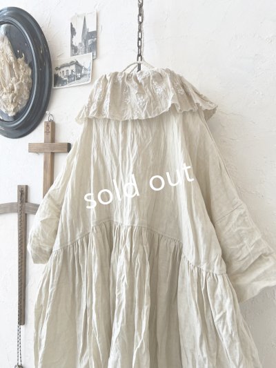 画像10: MARCHE' DE SOEUR／大きなラッフル襟のチュニック・ミルクに木の実ししゅう襟