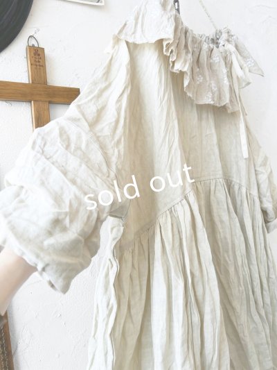 画像5: MARCHE' DE SOEUR／大きなラッフル襟のチュニック・ミルクに木の実ししゅう襟