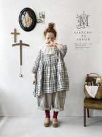 画像1: MARCHE' DE SOEUR／大きなラッフル襟のチュニック・先染チェックにミルク襟 (1)