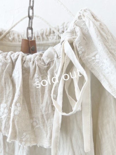 画像4: MARCHE' DE SOEUR／大きなラッフル襟のチュニック・ミルクに木の実ししゅう襟