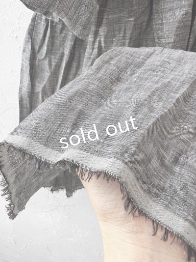 画像5: MARCHE' DE SOEUR／大きなラッフル襟のチュニック・シャンブレーに黒ガーゼ襟