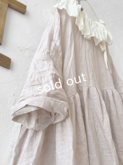 画像5: MARCHE' DE SOEUR／大きなラッフル襟のチュニック・シェルピンクにミルク襟