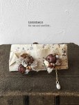 画像1: toromeco／”tsubuto” スフレスパンコールのイヤリング・ブラウンレッド (1)