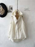 画像1: Libera&Capricciosa／フードリネンタンクトップ・オフ (1)
