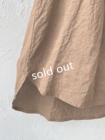 画像4: Libera&Capricciosa／フードリネンタンクトップ・ブラウン