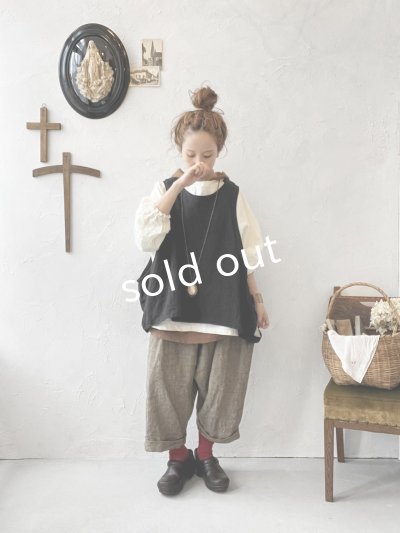 画像10: Libera&Capricciosa／２wayリネンベスト・黒