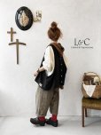 画像1: Libera&Capricciosa／２wayリネンベスト・黒 (1)