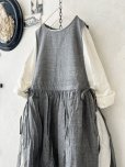 画像3: nous rendent heureux/サイドリボンタブリエドレス・シャンブレー
