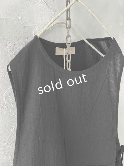 画像6: nous rendent heureux/サイドリボンタブリエドレス・黒