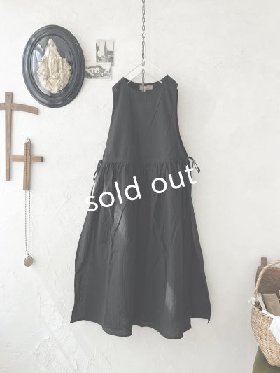 画像4: nous rendent heureux/サイドリボンタブリエドレス・黒