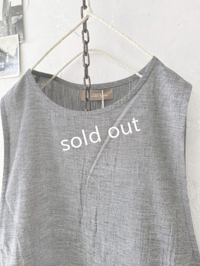 画像4: nous rendent heureux/サイドリボンタブリエドレス・シャンブレー