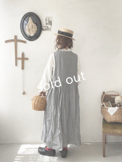 画像11: nous rendent heureux/サイドリボンタブリエドレス・黒