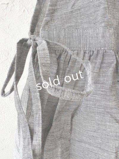 画像6: nous rendent heureux/サイドリボンタブリエドレス・シャンブレー