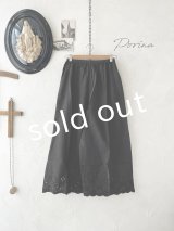 Porina/コットンレースペチパンツ・黒