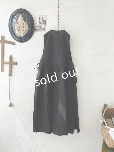 画像8: nous rendent heureux/サイドリボンタブリエドレス・黒