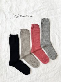 Branch m'／さらっとリネン天竺ソックス