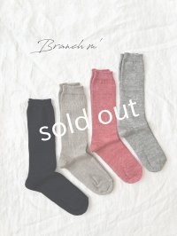 Branch m'／さらっとリネン天竺ソックス