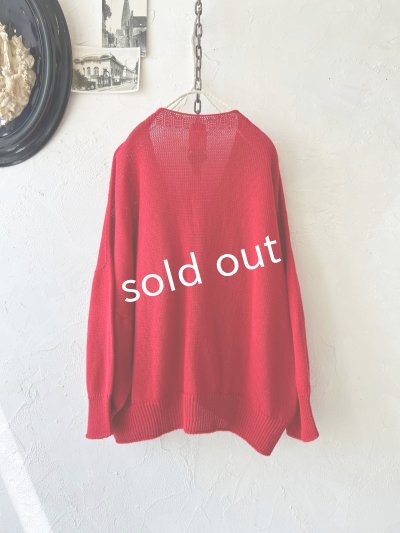 画像6: SO／サマーニットカーディガン・レッド