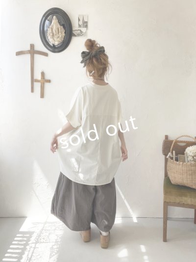 画像8: SO／切り替えコクーンチュニック・ネイビーブラック