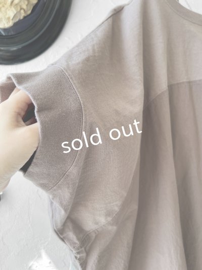 画像4: SO／切り替えコクーンチュニック・グレージュ