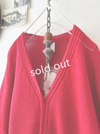 画像3: SO／サマーニットカーディガン・レッド