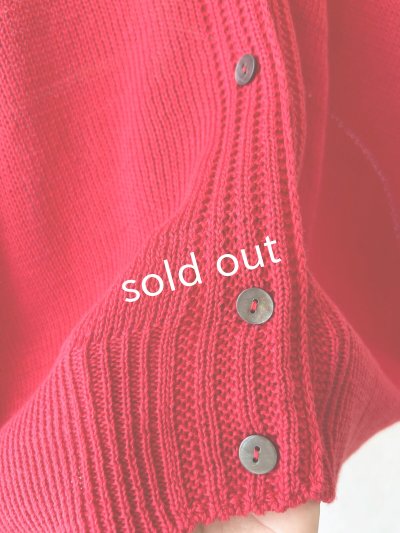 画像4: SO／サマーニットカーディガン・レッド