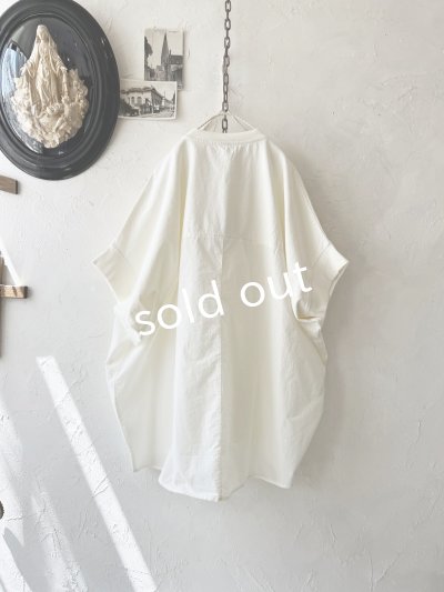 画像9: SO／切り替えコクーンチュニック・ミルクホワイト