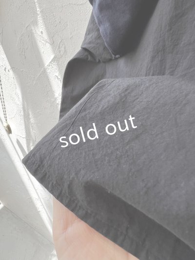 画像4: SO／切り替えコクーンチュニック・ネイビーブラック