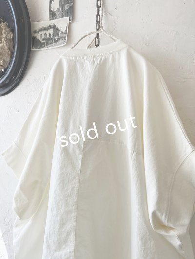 画像10: SO／切り替えコクーンチュニック・ミルクホワイト