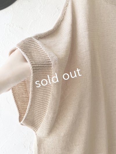 画像4: SO／サマーニットドロップベスト・ベージュ