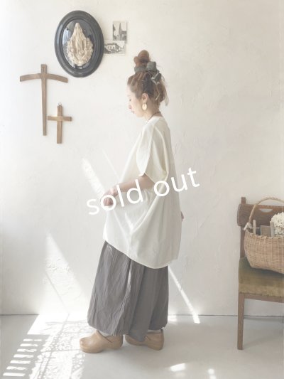 画像7: SO／切り替えコクーンチュニック・ネイビーブラック