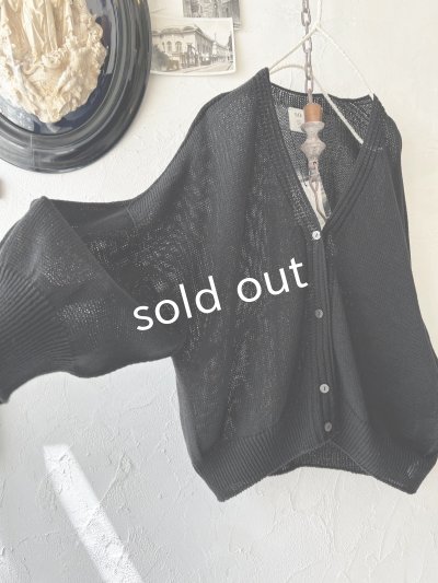 画像3: SO／サマーニットカーディガン・ブラック