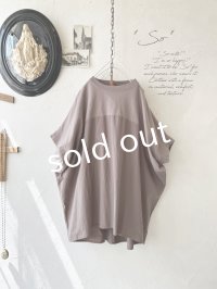 SO／切り替えコクーンチュニック・グレージュ