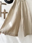 画像6: seasew.／518 リネンキャンバスワイドパンツ・ベージュ