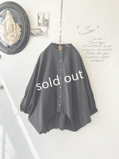 画像2: 【30%OFF SALE】SO／バルーンドルマンブラウス・ブラック
