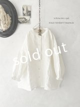 nous rendent heureux/フレンチリネンブラウス・オフ