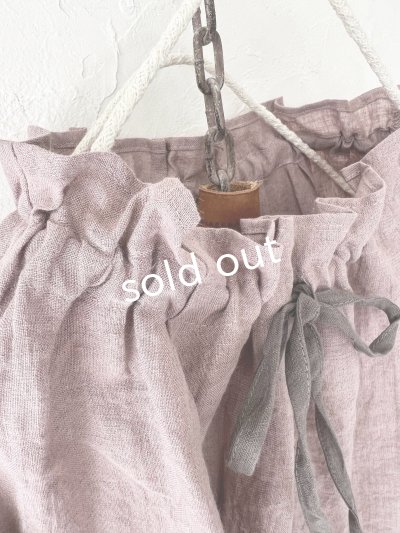 画像3: nous rendent heureux/襟ぐり配色リボンブラウス・モーヴピンク