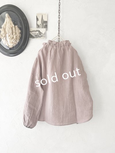 画像6: nous rendent heureux/襟ぐり配色リボンブラウス・モーヴピンク