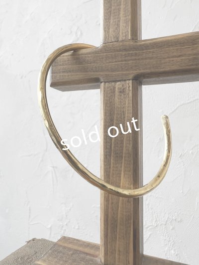 画像4: sorelle/真鍮のバングル・3mm【槌目】