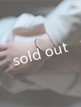 sorelle／真鍮のバングル・3mm【槌目】