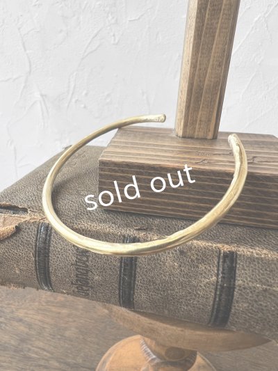 画像5: sorelle/真鍮のバングル・3mm【槌目】